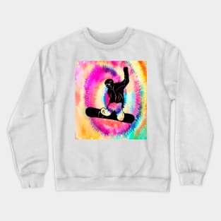 Tie dye snowboarder Crewneck Sweatshirt